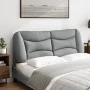 Cabecero de cama acolchado tela gris claro 120 cm de , Cabeceros y pies de cama - Ref: Foro24-374561, Precio: 55,22 €, Descue...