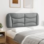 Cabecero de cama acolchado tela gris claro 120 cm de , Cabeceros y pies de cama - Ref: Foro24-374561, Precio: 56,68 €, Descue...