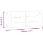 Padded black fabric headboard 120 cm by , Headboards and footboards - Ref: Foro24-374563, Price: 54,24 €, Discount: %