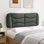 Cabecero de cama acolchado tela gris oscuro 140 cm de , Cabeceros y pies de cama - Ref: Foro24-374577, Precio: 63,07 €, Descu...