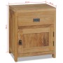 Mesita de noche de madera de teca maciza 40x30x50 cm de vidaXL, Mesitas de noche - Ref: Foro24-244484, Precio: 140,54 €, Desc...