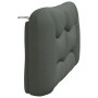 Cabecero de cama acolchado tela gris oscuro 140 cm de , Cabeceros y pies de cama - Ref: Foro24-374577, Precio: 63,07 €, Descu...