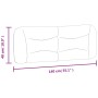 Cabecero de cama acolchado tela gris oscuro 140 cm de , Cabeceros y pies de cama - Ref: Foro24-374577, Precio: 63,07 €, Descu...