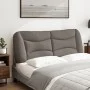 Padded headboard in taupe gray fabric 140 cm by , Headboards and footboards - Ref: Foro24-374580, Price: 75,35 €, Discount: %