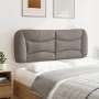 Padded headboard in taupe gray fabric 140 cm by , Headboards and footboards - Ref: Foro24-374580, Price: 75,35 €, Discount: %