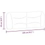 Padded headboard in taupe gray fabric 140 cm by , Headboards and footboards - Ref: Foro24-374580, Price: 75,35 €, Discount: %