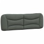 Cabecero de cama acolchado tela gris oscuro 160 cm de , Cabeceros y pies de cama - Ref: Foro24-374589, Precio: 76,69 €, Descu...