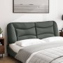 Cabecero de cama acolchado tela gris oscuro 160 cm de , Cabeceros y pies de cama - Ref: Foro24-374589, Precio: 76,69 €, Descu...