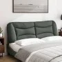 Padded headboard dark gray fabric 160 cm by , Headboards and footboards - Ref: Foro24-374589, Price: 75,73 €, Discount: %