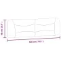 Padded headboard in gray taupe fabric, 180 cm. by , Headboards and footboards - Ref: Foro24-374604, Price: 95,51 €, Discount: %