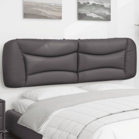 Cabecero de cama acolchado cuero sintético gris 180 cm de , Cabeceros y pies de cama - Ref: Foro24-374610, Precio: 72,13 €, D...