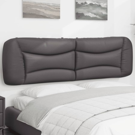 Cabecero de cama acolchado cuero sintético gris 180 cm de , Cabeceros y pies de cama - Ref: Foro24-374610, Precio: 72,13 €, D...