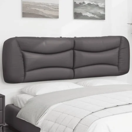 Gepolstertes Bettkopfteil aus grauem Kunstleder, 180 cm von , Kopf- und Fußteile - Ref: Foro24-374610, Preis: 71,63 €, Rabatt: %