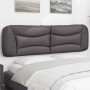 Cabecero de cama acolchado cuero sintético gris 180 cm de , Cabeceros y pies de cama - Ref: Foro24-374610, Precio: 72,13 €, D...
