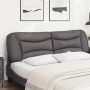 Cabecero de cama acolchado cuero sintético gris 180 cm de , Cabeceros y pies de cama - Ref: Foro24-374610, Precio: 72,13 €, D...