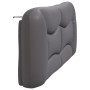 Cabecero de cama acolchado cuero sintético gris 180 cm de , Cabeceros y pies de cama - Ref: Foro24-374610, Precio: 72,13 €, D...