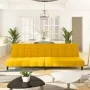 Sofá cama de 2 plazas terciopelo amarillo de , Sofás - Ref: Foro24-375770, Precio: 258,21 €, Descuento: %