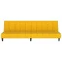 Sofá cama de 2 plazas terciopelo amarillo de , Sofás - Ref: Foro24-375770, Precio: 258,21 €, Descuento: %