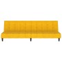 Sofá cama de 2 plazas terciopelo amarillo de , Sofás - Ref: Foro24-375770, Precio: 243,36 €, Descuento: %