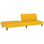 Sofá cama de 2 plazas terciopelo amarillo de , Sofás - Ref: Foro24-375770, Precio: 243,36 €, Descuento: %