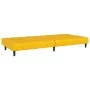 Sofá cama de 2 plazas terciopelo amarillo de , Sofás - Ref: Foro24-375770, Precio: 258,21 €, Descuento: %