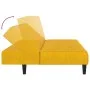 Sofá cama de 2 plazas terciopelo amarillo de , Sofás - Ref: Foro24-375770, Precio: 258,21 €, Descuento: %