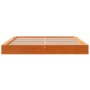 Estructura de cama madera maciza pino marrón cera 180x200 cm de , Camas y somieres - Ref: Foro24-3211841, Precio: 188,18 €, D...