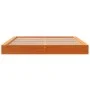 Solid wax brown pine wood bed frame 180x200 cm by , Beds and slatted bases - Ref: Foro24-3211841, Price: 185,25 €, Discount: %