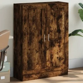 Armario libros madera de ingeniería roble humo 82,5x30,5x115 cm de , Librerías y estanterías - Ref: Foro24-833786, Precio: 76...