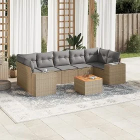 Juego de sofás de jardín con cojines beige 8 pzas ratán PE de , Conjuntos de jardín - Ref: Foro24-3225359, Precio: 533,94 €, ...