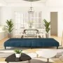 Sofá cama de 2 plazas terciopelo azul de , Sofás - Ref: Foro24-375762, Precio: 242,99 €, Descuento: %