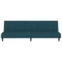 Sofá cama de 2 plazas terciopelo azul de , Sofás - Ref: Foro24-375762, Precio: 242,99 €, Descuento: %