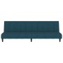 Sofá cama de 2 plazas terciopelo azul de , Sofás - Ref: Foro24-375762, Precio: 229,26 €, Descuento: %