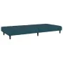 Sofá cama de 2 plazas terciopelo azul de , Sofás - Ref: Foro24-375762, Precio: 242,99 €, Descuento: %