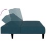 Sofá cama de 2 plazas terciopelo azul de , Sofás - Ref: Foro24-375762, Precio: 229,26 €, Descuento: %