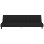 Black velvet 2-seater sofa bed by , Sofas - Ref: Foro24-375769, Price: 242,47 €, Discount: %