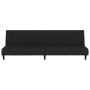Sofá cama de 2 plazas terciopelo negro de , Sofás - Ref: Foro24-375769, Precio: 262,62 €, Descuento: %