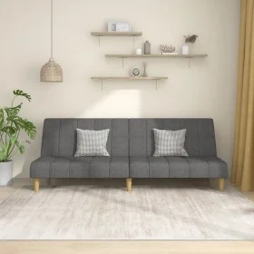 Sofá cama de 2 plazas tela gris claro de , Sofás - Ref: Foro24-375826, Precio: 255,58 €, Descuento: %