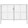 Silberverzinktes Gartentor aus Stahl, 306 x 200 cm von vidaXL, Gartentore - Ref: Foro24-144764, Preis: 450,02 €, Rabatt: %