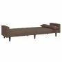 Sofá cama de 2 plazas con dos almohadas tela gris taupe de , Sofás - Ref: Foro24-375839, Precio: 278,26 €, Descuento: %
