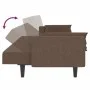 Two-seater sofa bed with two taupe gray fabric pillows. by , Sofas - Ref: Foro24-375839, Price: 278,26 €, Discount: %