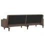 Sofá cama de 2 plazas con dos almohadas tela gris taupe de , Sofás - Ref: Foro24-375839, Precio: 278,26 €, Descuento: %