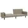Two-seater sofa bed with two light gray velvet pillows by , Sofas - Ref: Foro24-375847, Price: 280,47 €, Discount: %