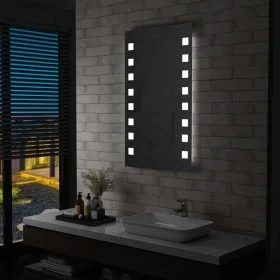 Espejo de pared de baño con LED 60x100 cm de vidaXL, Espejos - Ref: Foro24-144701, Precio: 83,09 €, Descuento: %