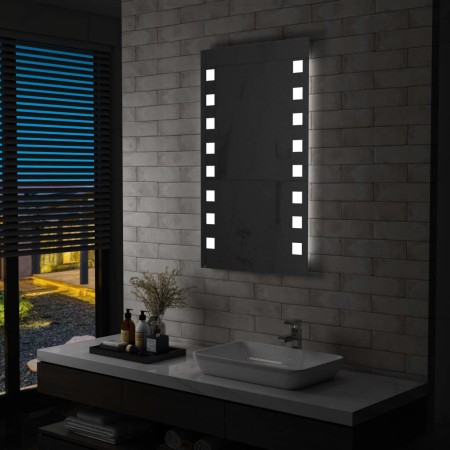 Espejo de pared de baño con LED 60x100 cm de vidaXL, Espejos - Ref: Foro24-144701, Precio: 83,89 €, Descuento: %