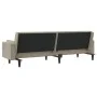 Sofá cama de 2 plazas con dos almohadas terciopelo gris claro de , Sofás - Ref: Foro24-375847, Precio: 280,47 €, Descuento: %