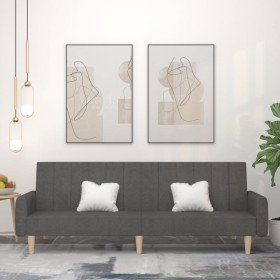 Sofá cama de 2 plazas tela gris oscuro de , Sofás - Ref: Foro24-375853, Precio: 273,54 €, Descuento: %