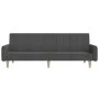 Sofá cama de 2 plazas tela gris oscuro de , Sofás - Ref: Foro24-375853, Precio: 268,81 €, Descuento: %