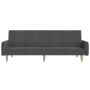 Sofá cama de 2 plazas tela gris oscuro de , Sofás - Ref: Foro24-375853, Precio: 273,54 €, Descuento: %