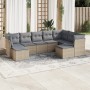 Set de sofás de jardín 9 pzas con cojines ratán sintético beige de , Conjuntos de jardín - Ref: Foro24-3218569, Precio: 497,1...